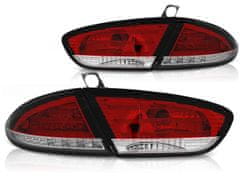 TUNING TEC  Zadní světla SEAT LEON 03.2009-2013 červeno-bílé LED