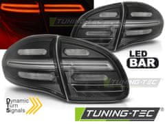 TUNING TEC  Zadní světla PORSCHE CAYENNE 2010-2015 černé LED BAR