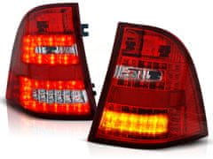 TUNING TEC  Zadní světla MERCEDES W163 ML M-KLASA 03.1998-2005 červeno/bílé LED