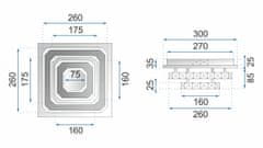 Tutumi Křišťálové stropní svítidlo Plafon LED 24W APP409-C APP410-C