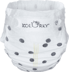 KOLORKY DELUXE VELVET - Puntíky - L (8-13 kg) - 19 ks - jednorázové eko plenky