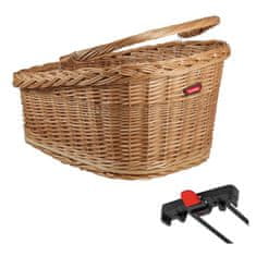 KLICKfix Koš Wicker Basket GT - na nosič, Racktime, hnědá