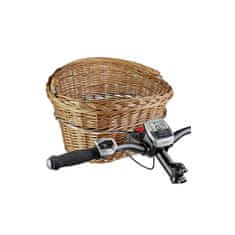 KLICKfix Koš Wicker Basket - na řídítka, proutěný, hnědá