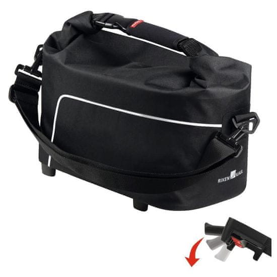 KLICKfix Brašna Rackpack Waterproof - na nosič, černá, uni