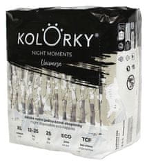 NIGHT MOMENTS - Vesmír - XL (12-25 kg) - 25 ks - noční jednorázové ekoplenky