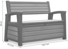 KETER TRUHLA / ZAHRADNÍ LAVICE KETER HUDSON BENCH 227L BROWN