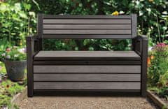 KETER TRUHLA / ZAHRADNÍ LAVICE KETER HUDSON BENCH 227L BROWN