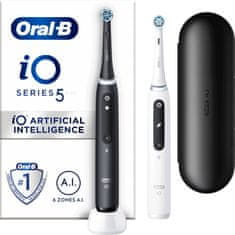 Oral-B iO5 Series Matt Black+Quite White DUO Pack