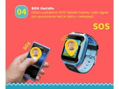 Bomba Dětské smart hodinky microSIM SOS GPS LBS Q529 Barva: Modrá