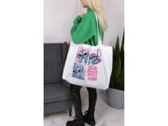 sarcia.eu Stitch Disney White bavlněná taška přes rameno 54x40x17 cm