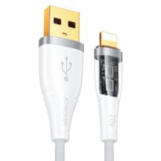 shumee Kabel s inteligentním vypínačem USB-A - iPhone Lightning 1,2m - bílý