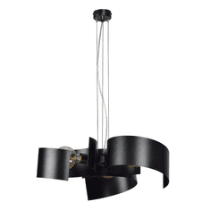 shumee EOS 3 BLACK 625/3 kroucená závěsná lampa černá se zlatými doplňky originál LOFT