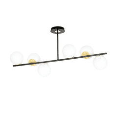 shumee FLOKI 6 BLACK-GOLD 1022/6 stropní svítidlo plafond černé zlato DESIGN