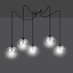 shumee GIGI 5 BL GRAPHIT 937/5 spider lampa moderní stínidla koule barvy DESIGN