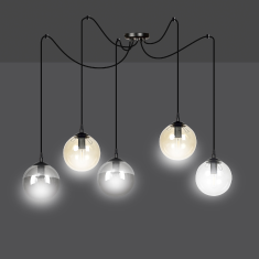 shumee GIGI 5 BL MIX 939/5 moderní spider lampa stínidla koule barvy DESIGN