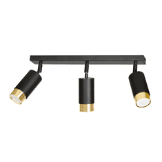 shumee HIRO 3 BLACK-GOLD 965/3 moderní nastavitelné černo-zlaté LED stropní bodové svítidlo