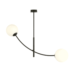 shumee Stropní svítidlo HUNTER 2 BLACK/OPAL 1102/2 moderní lustr