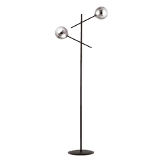 shumee Moderní stojací lampa LINEAR LP2 BLACK/GRAFIT 1167/LP2 se stínidly