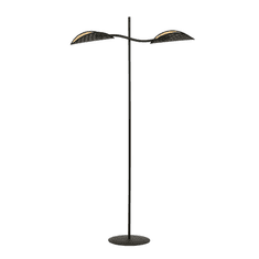 shumee Stojací lampa LOTUS LP2 BLACK/GOLD 1106/LP2 originální designová stínidla