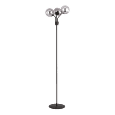 shumee Stojací lampa NOVA LP3 BLACK/GRAPHITE 1140/LP3 se skleněným stínidlem