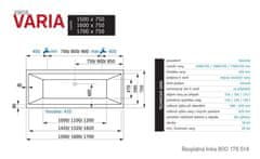 Santech Varia 1900 x 900 vana SAVAR190 - Santech