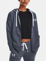 Under Armour Mikina Rival Fleece FZ Hoodie-GRY SM