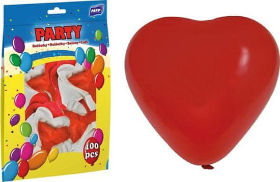 MFP s.r.o. balónek nafukovací srdce 30cm mix 8000109