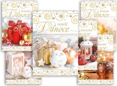 MFP s.r.o. pohlednice vánoční 151 E výsek+UV+glitr 1240793