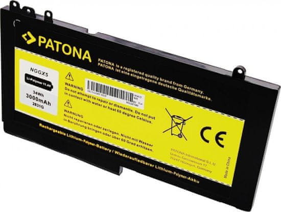 PATONA baterie pro ntb DELL LATITUDE E5270/E5470/E5570 3000mAh Li-Pol 11,4V