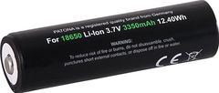 PATONA nabíjecí baterie 18650 Li-lon 3350mAh PREMIUM 3,7V vyvýšený plus pól