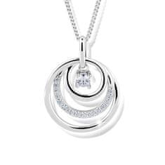 Modesi Překrásný náhrdelník ze stříbra J328CZ-W (řetízek, přívěsek)
