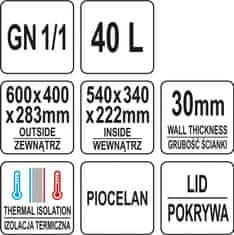 YATO Termoizolační kontejner 40l GN 1/1