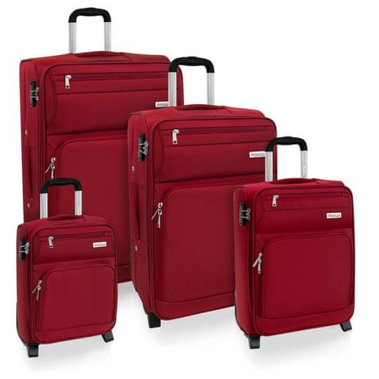 AVANCEA® Sada cestovních kufrů GP9196 červená 2W XS,S,M,L
