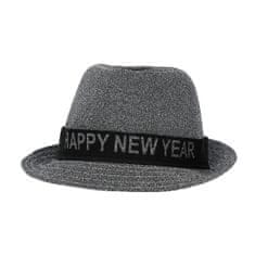 MojeParty Klobouk 'Happy New Year' stříbrný