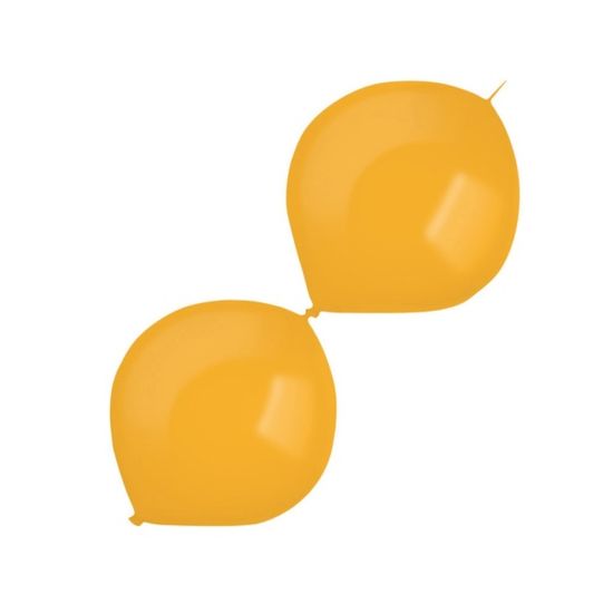 Amscan Balónky latexové spojovací oranžové 100 ks 15 cm/6"