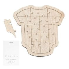 MojeParty Baby shower - Kniha hostů Body puzzle