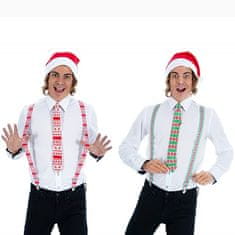 MojeParty Sada vánoční – čepice, kšandy, kravata