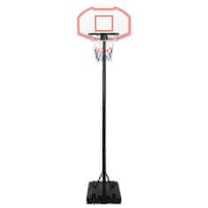 Vidaxl Basketbalový koš bílý 282–352 cm polyethylen