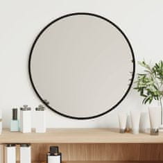 Vidaxl vidaXL nástěnné zrcadlo, černé, Ø 40 cm, kulaté