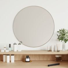 Vidaxl Nástěnné zrcadlo stříbrné Ø 50 cm kulaté