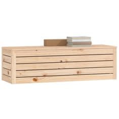 Greatstore Úložný box 109x36,5x33 cm masivní borové dřevo