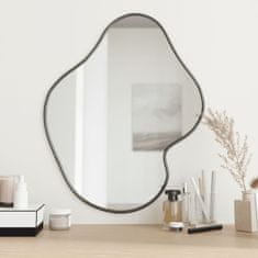 Vidaxl Nástěnné zrcadlo černé 60 x 50 cm