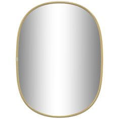 Vidaxl Nástěnné zrcadlo zlaté 40 x 30 cm