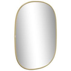 Vidaxl Nástěnné zrcadlo zlaté 50 x 35 cm