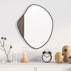 Vidaxl Nástěnné zrcadlo černé 50 x 40 cm