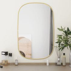 Vidaxl vidaXL nástěnné zrcadlo zlaté 70x45 cm