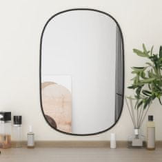 Vidaxl Nástěnné zrcadlo černé 60 x 40 cm