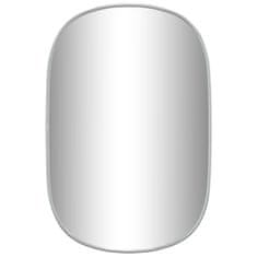 Vidaxl Nástěnné zrcadlo stříbrné 60 x 40 cm