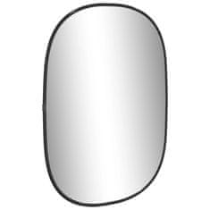 Vidaxl Nástěnné zrcadlo černé 50 x 35 cm