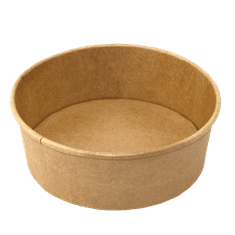 ECOFOL Papírová miska EKO na salát 168x147x64 mm 1090 ml kraft bal/50 ks Balení: 50